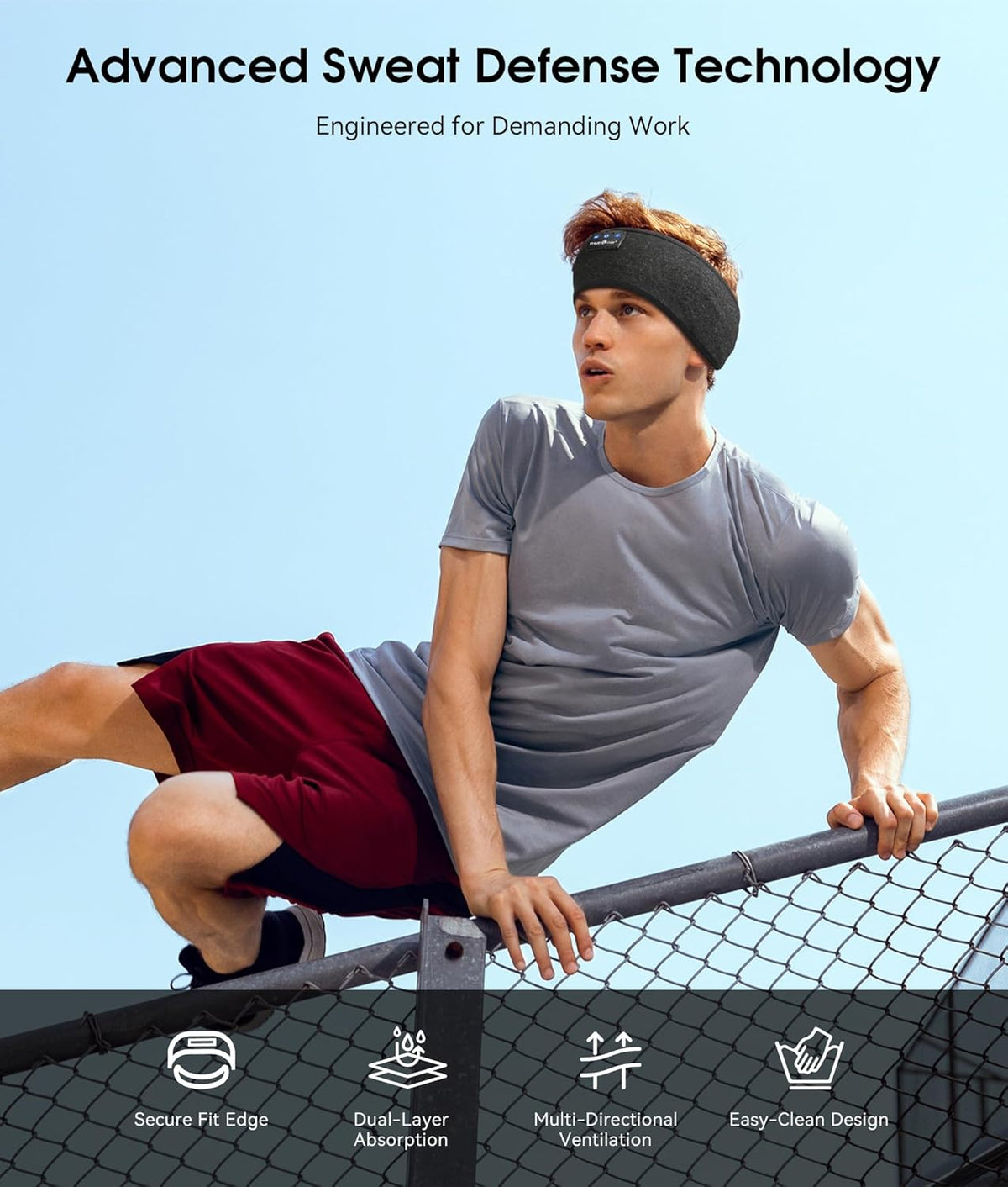 Bluetooth 5.4 Wireless Sleep Headphones Headband for Sports and Audio