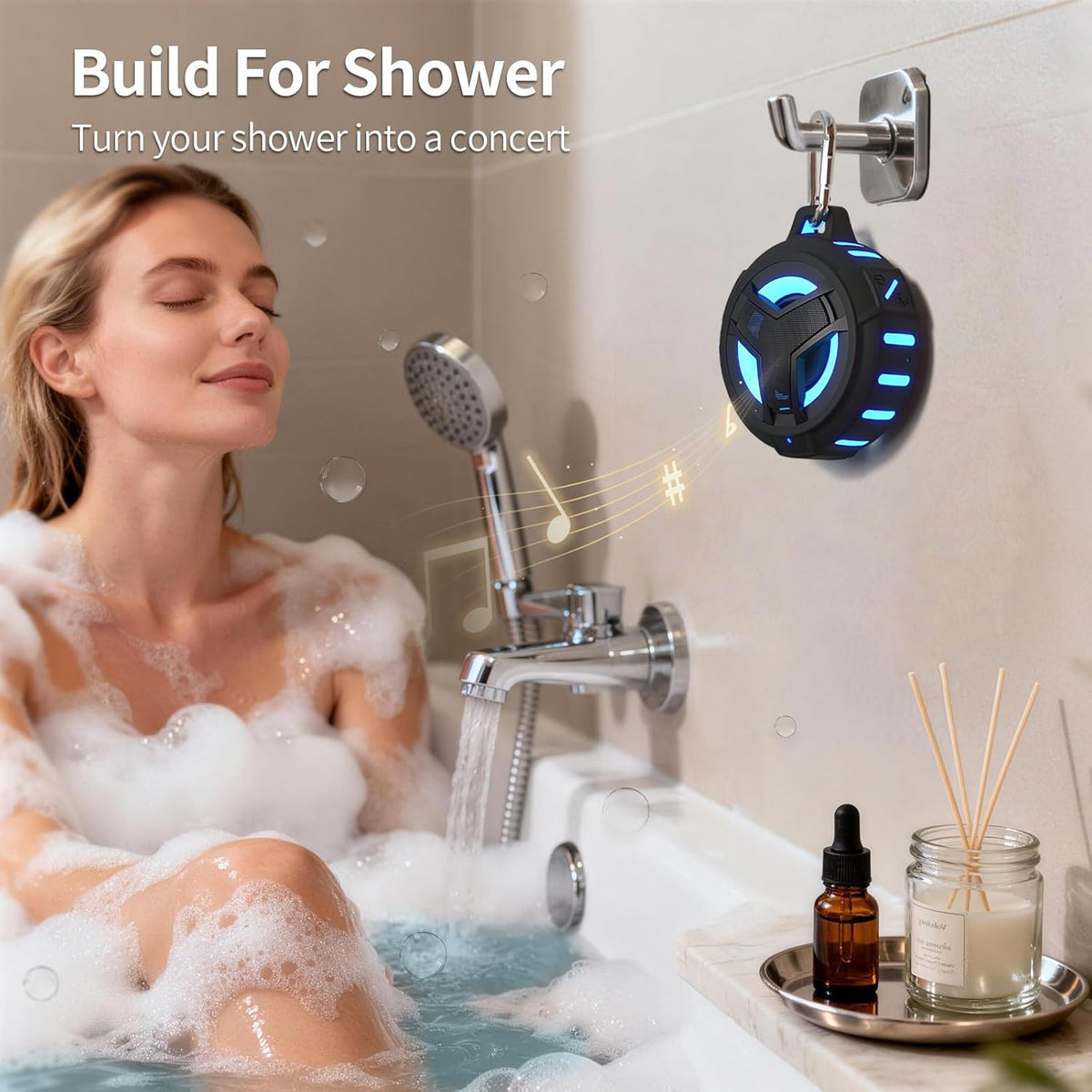 Ultimate Waterproof Bluetooth Shower Speaker - Perfect Portable Gift for Kayak Adventures and Teens!